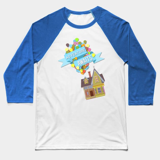 adventure awaits Baseball T-Shirt by nomadearthdesign